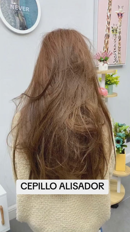 ProNovaLiss™  Cepillo Alisador De Aguacate 2 En 1 / “Alisa, moldea y controla tu cabello en minutos… sin maltratarlo.”